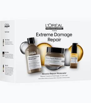 L'Oreal Professionnel OFFICIAL STOCKIST ONLINE ONLY L'Oreal Professionnel Absolut Repair Molecular Trio Holiday Pack 2026